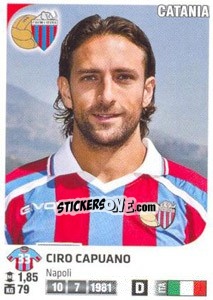 Sticker Ciro Capuano - Calciatori 2011-2012 n. 76 - Panini