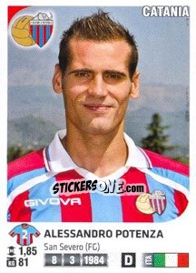 Sticker Alessandro Potenza - Calciatori 2011-2012 n. 77 - Panini