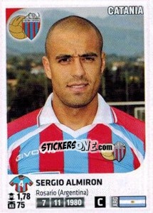Sticker Sergio Almiron - Calciatori 2011-2012 - Panini