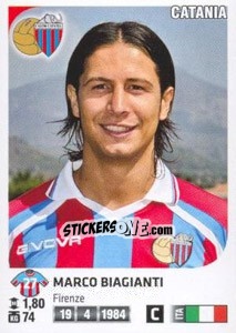 Sticker Marco Biagianti - Calciatori 2011-2012 n. 86 - Panini