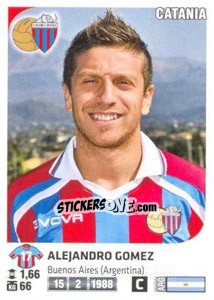 Sticker Alejandro Gomez - Calciatori 2011-2012 - Panini