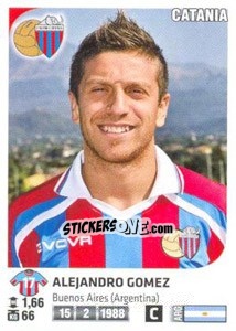 Sticker Alejandro Gomez - Calciatori 2011-2012 n. 92 - Panini