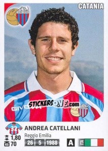 Sticker Andrea Catellani - Calciatori 2011-2012 - Panini