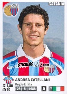 Sticker Andrea Catellani - Calciatori 2011-2012 n. 93 - Panini