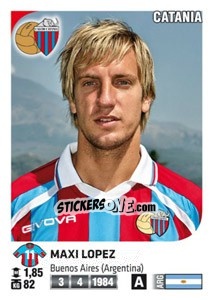 Sticker Maxi Lopez - Calciatori 2011-2012 n. 96 - Panini