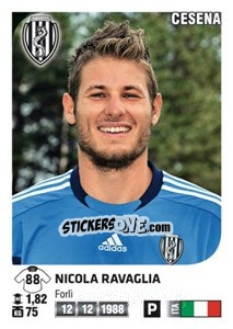 Sticker Nicola Ravaglia - Calciatori 2011-2012 - Panini