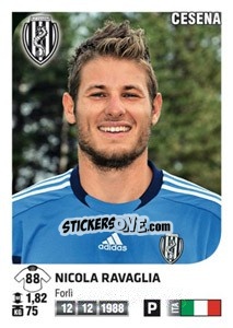 Sticker Nicola Ravaglia - Calciatori 2011-2012 n. 99 - Panini