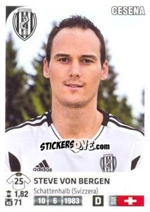 Sticker Steve Von Bergen - Calciatori 2011-2012 n. 100 - Panini