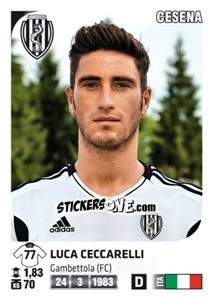 Sticker Luca Ceccarelli - Calciatori 2011-2012 n. 108 - Panini