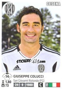 Sticker Giuseppe Colucci - Calciatori 2011-2012 n. 110 - Panini