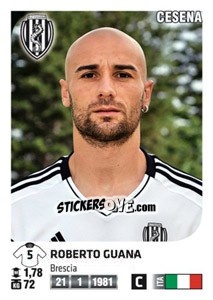 Sticker Roberto Guana - Calciatori 2011-2012 n. 111 - Panini