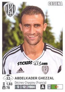 Sticker Abdelkader Ghezzal - Calciatori 2011-2012 n. 117 - Panini