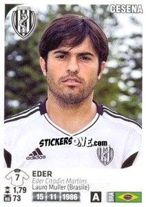 Sticker Eder - Calciatori 2011-2012 n. 118 - Panini