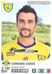 Sticker Gennaro Sardo - Calciatori 2011-2012 n. 125 - Panini