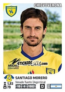 Cromo Santiago Morero - Calciatori 2011-2012 n. 129 - Panini