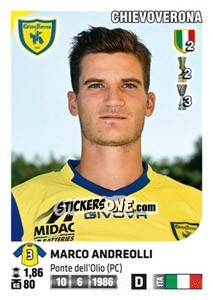 Figurina Marco Andreolli - Calciatori 2011-2012 - Panini