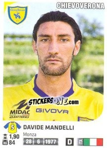 Sticker Davide Mandelli - Calciatori 2011-2012 n. 133 - Panini