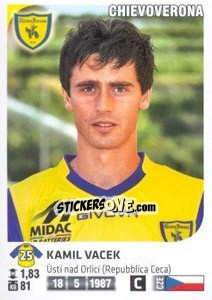 Cromo Kamil Vacek - Calciatori 2011-2012 - Panini