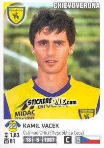 Cromo Kamil Vacek - Calciatori 2011-2012 n. 139 - Panini