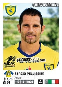 Sticker Sergio Pellissier - Calciatori 2011-2012 n. 142 - Panini