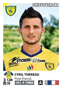 Sticker Cyril Thereau - Calciatori 2011-2012 n. 144 - Panini