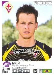 Sticker Neto - Calciatori 2011-2012 n. 147 - Panini