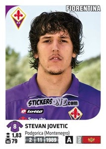 Sticker Stevan Jovetic - Calciatori 2011-2012 n. 166 - Panini