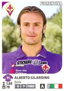Sticker Alberto Gilardino - Calciatori 2011-2012 n. 167 - Panini