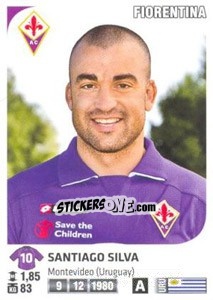 Sticker Santiago Silva - Calciatori 2011-2012 n. 168 - Panini