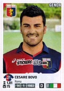 Sticker Cesare Bovo - Calciatori 2011-2012 - Panini