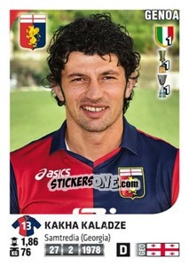 Sticker Kakha Kaladze - Calciatori 2011-2012 n. 173 - Panini