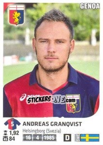 Sticker Andreas Granqvist - Calciatori 2011-2012 n. 178 - Panini