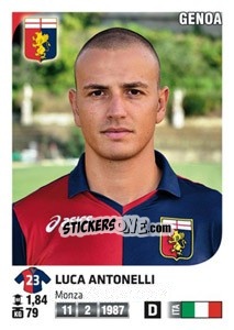Cromo Luca Antonelli - Calciatori 2011-2012 - Panini