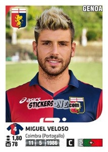 Sticker Miguel Veloso - Calciatori 2011-2012 - Panini