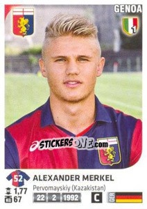 Figurina Alexander Merkel - Calciatori 2011-2012 - Panini