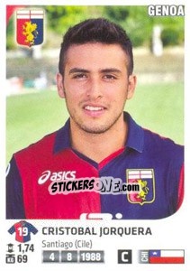 Sticker Cristobal Jorquera - Calciatori 2011-2012 n. 188 - Panini