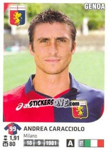 Cromo Andrea Caracciolo - Calciatori 2011-2012 - Panini