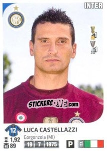 Sticker Luca Castellazzi - Calciatori 2011-2012 - Panini