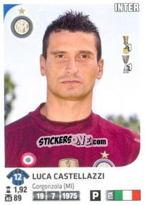 Sticker Luca Castellazzi - Calciatori 2011-2012 n. 195 - Panini
