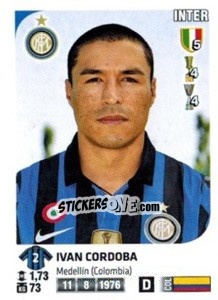 Cromo Ivan Cordoba - Calciatori 2011-2012 - Panini