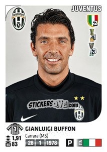 Sticker Gianluigi Buffon - Calciatori 2011-2012 n. 218 - Panini