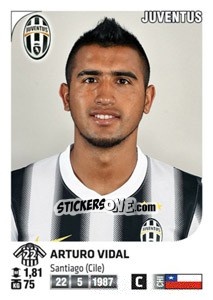 Sticker Arturo Vidal - Calciatori 2011-2012 n. 231 - Panini