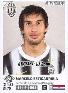 Sticker Marcelo Estigarribia - Calciatori 2011-2012 n. 233 - Panini