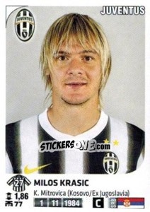 Figurina Milos Krasic - Calciatori 2011-2012 - Panini