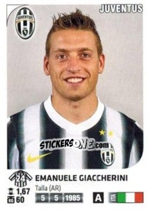 Sticker Emanuele Giaccherini - Calciatori 2011-2012 n. 236 - Panini