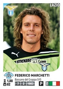 Sticker Federico Marchetti - Calciatori 2011-2012 n. 242 - Panini