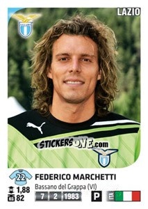 Figurina Federico Marchetti - Calciatori 2011-2012 - Panini