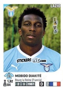Sticker Mobido Diakité - Calciatori 2011-2012 - Panini