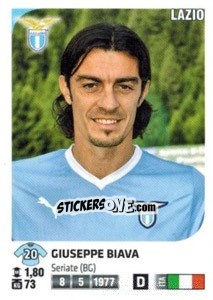 Cromo Giuseppe Biava - Calciatori 2011-2012 - Panini