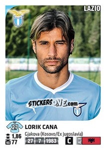 Sticker Lorik Cana - Calciatori 2011-2012 n. 255 - Panini